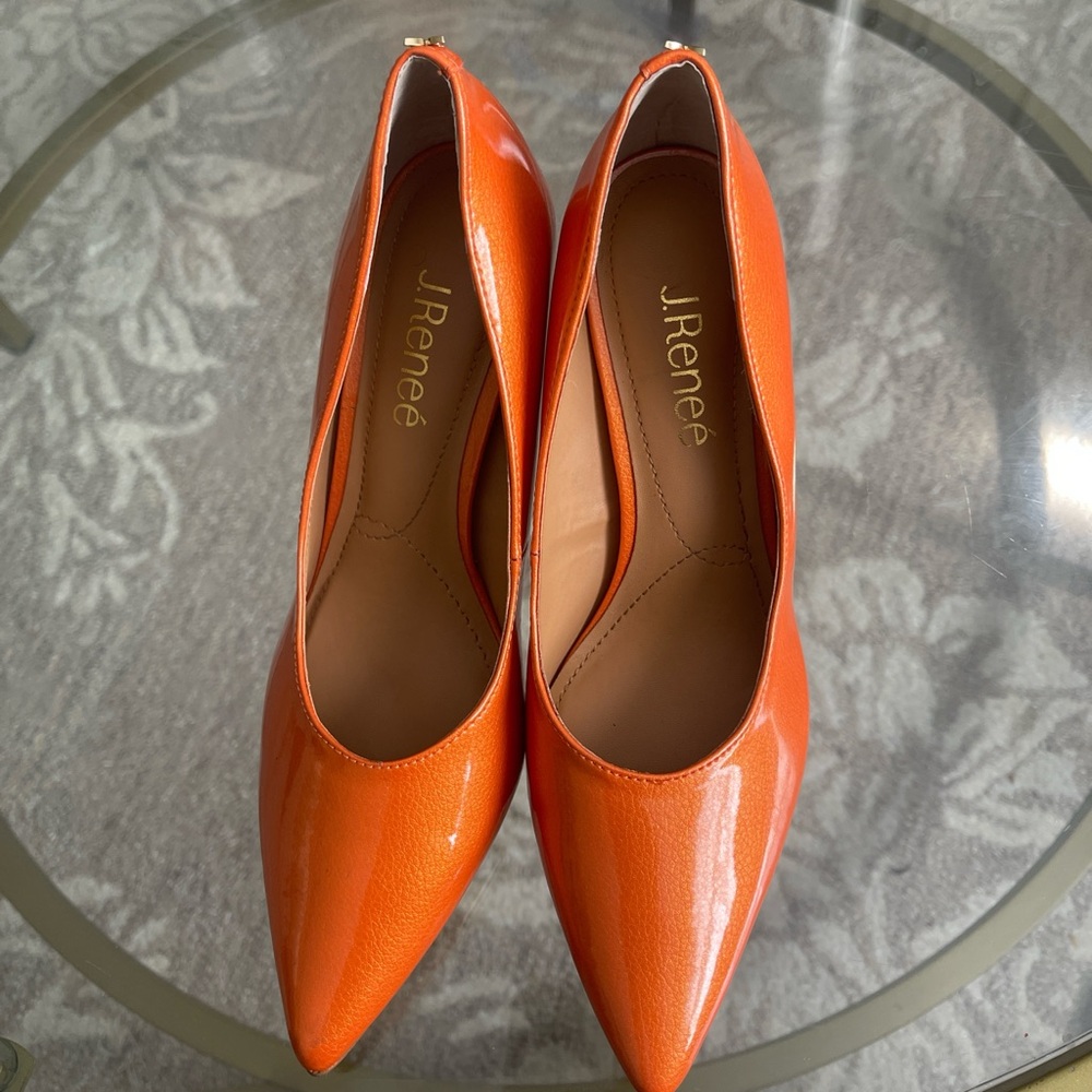 J.Renee Women's Orange Pumps